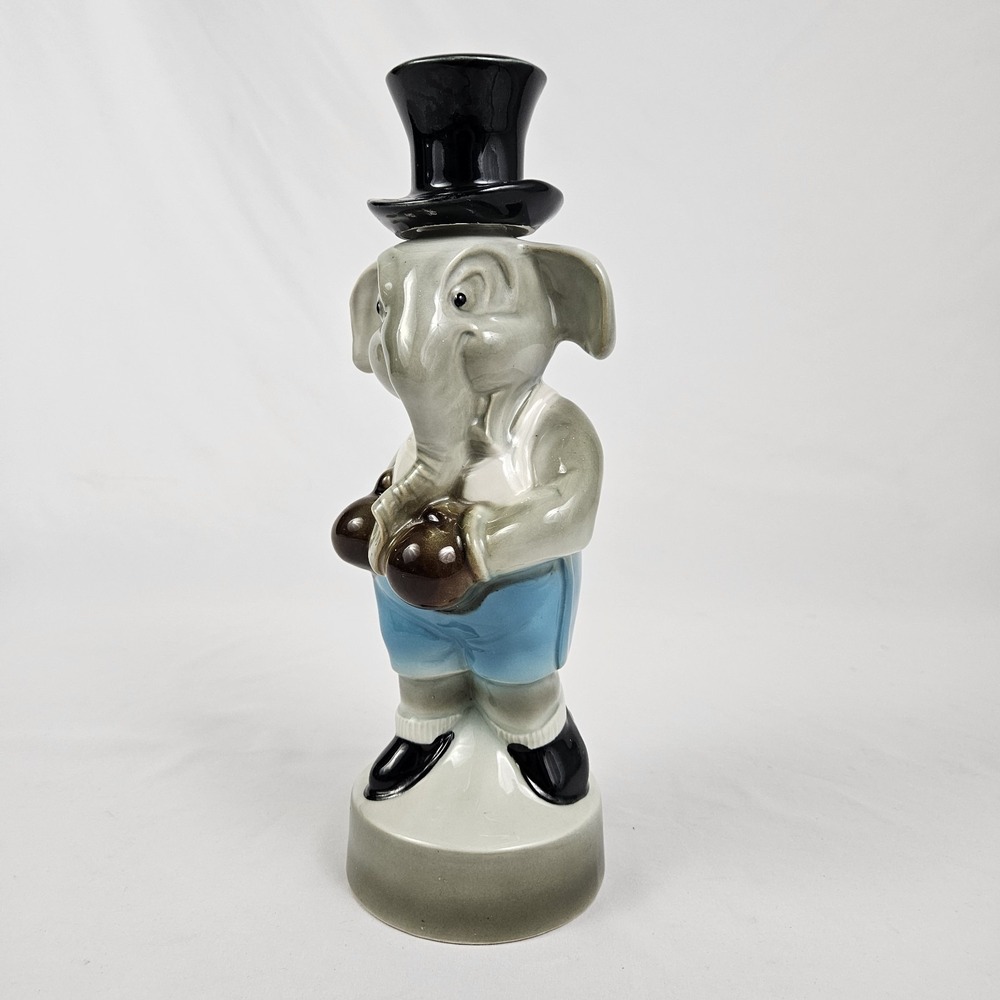 Jim Beam 1964 Boxing Republican Elephant GOP Campaigner Whiskey Decanter Vintage